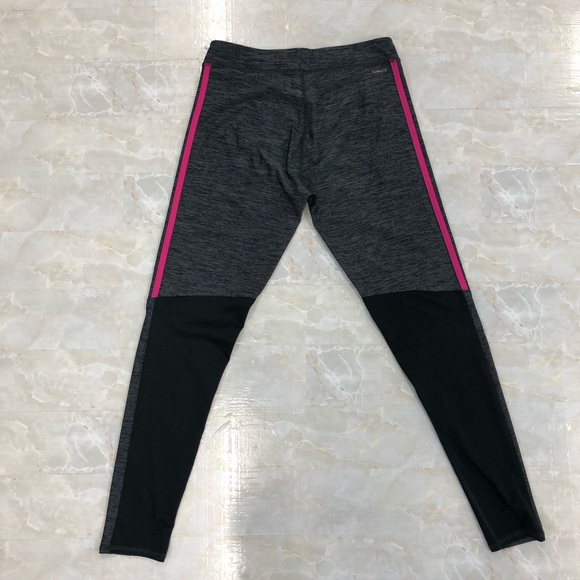 Adidas Girls Dark Gray Legging Size XL - Picture 2 of 5